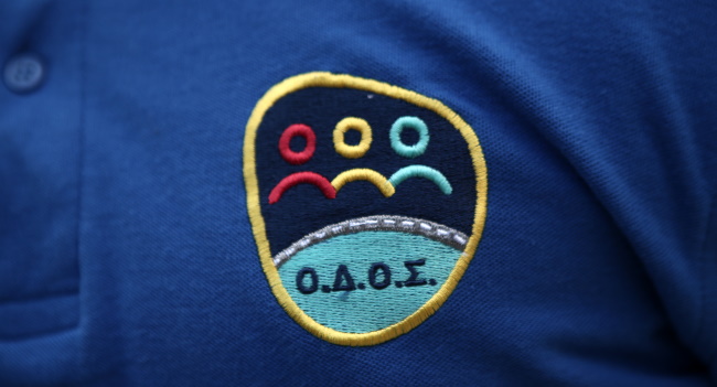 Το λογότυπο-θυρεός της ομάδας ΟΔΟΣ